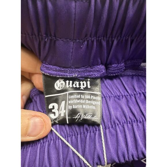 Size 34 Guapi Designer Joggers Purple 1 Of 100 - Picture 3 of 6